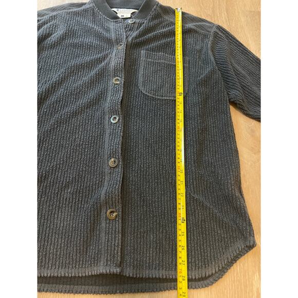 Columbia Women’s Over Shirt Shacket Size Large Charcoal Gray Corduroy - Picture 3 of 7